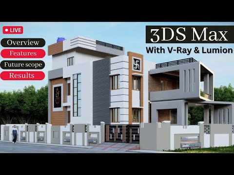 3ds Max Tutorial in 11 Hours Complete Exterior Elevation Facade Design