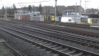 preview picture of video 'Tyne and Wear Metro-Metrocars 4090 and 4049 being washed at Gosforth Depot'