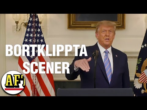 Bortklippta scener i Trumps tal efter stormningen av Kapitolium: ”Valet är inte över”