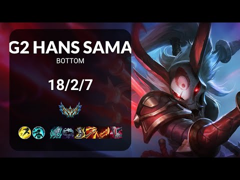 G2 Hans Sama Kalista vs Ezreal BOTTOM - EUW1  Patch 13.16