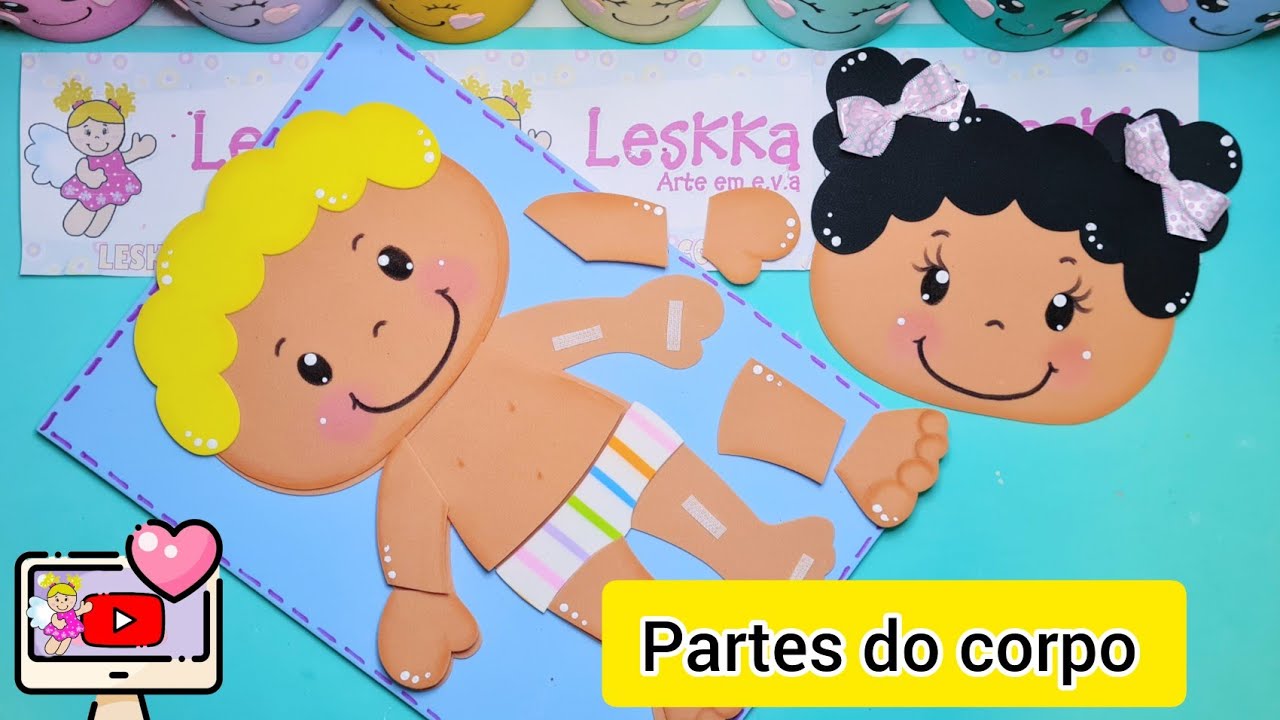 DIY - RECURSO PEDAGÓGICO: PARTES DOS CORPO