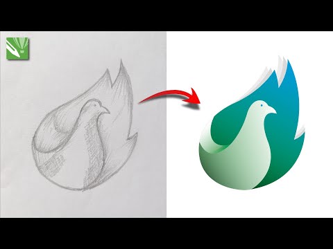 Coreldraw Vector Logo From a Rough Sketch