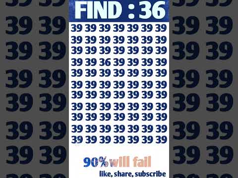Unravel the Enigma |Can you find the secret number in 10 second #shorts#viral#oddone@IqStatistics