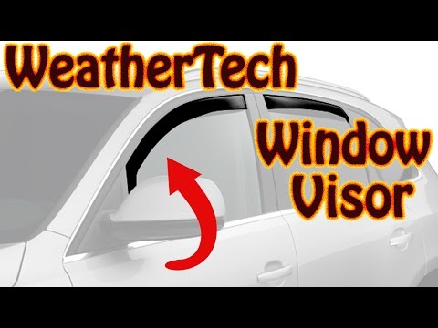 WeatherTech Side Window Deflector Installation Chevy Equinox - In Channel Window Visor How To