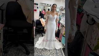 My rolled hem foot was the unsung hero in this alteration #bridalalterations