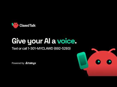 ClawdTalk - Give your Clawdbot a voice