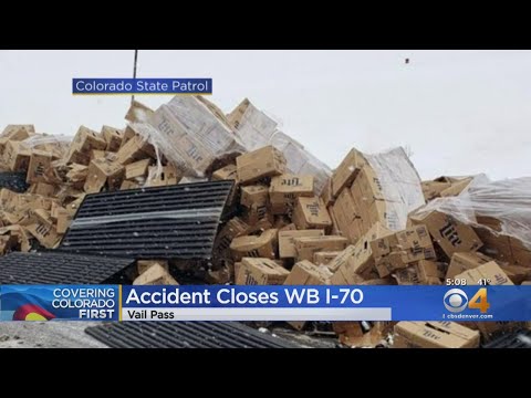 Semi Truck Hauling Beer Crashes On Vail Pass