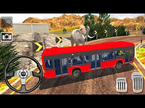 US Offroad Bus Driving Simulator 2018 - Animals elephant Bus Mountain Road - Best Android GamePlay