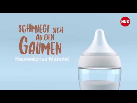 NUK Perfect Match Babyflasche mit weichem Silikon-Trinksauger