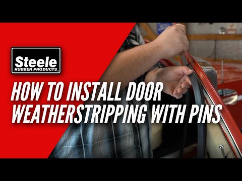 How To Install Door Weatherstripping with Pins