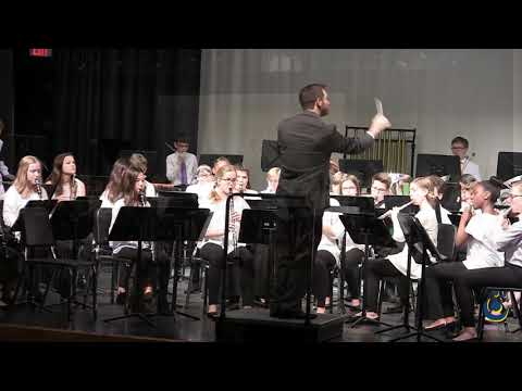 Holly Grove Middle School Concert Band performs Endless Rainbows on 3/19/2019
