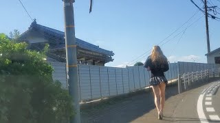 #美脚 #miniskirt #ぱんちら #ミニスカート #強風#windy　強風でミニスカート5