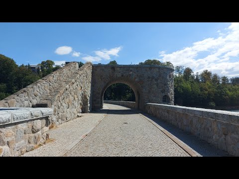 Talsperre Klingenberg in Sachsen Drohnenaufnahme 4K