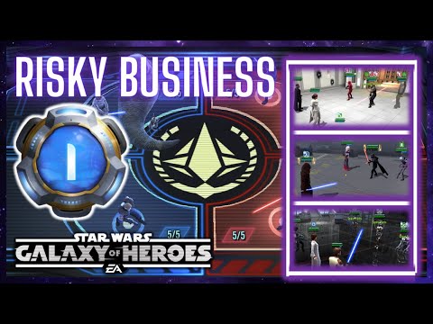 Taking Some Chances Against a Tricky Defense! Facing Skelturix's Guildmate - 3v3 GAC Kyber 1