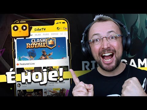 EÌ HOJE AÌ€S 7 DA NOITE - JOGUE CLASH ROYALE COMIGO AO VIVO NA CUBE TV!