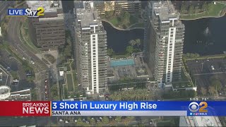 Santa Ana Police Investigating Shooting At Luxury Apartment Building; Suspect Search Underway