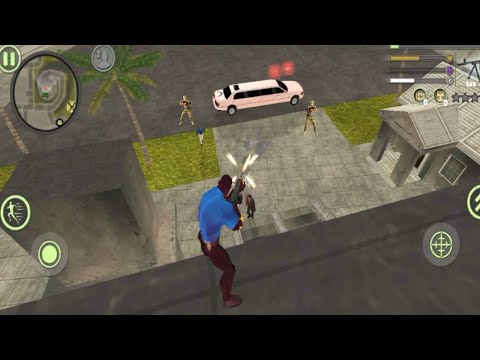 Panther Police Rope Hero Vice Town Crime Simulator #15 - Army Base - Android Gameplay