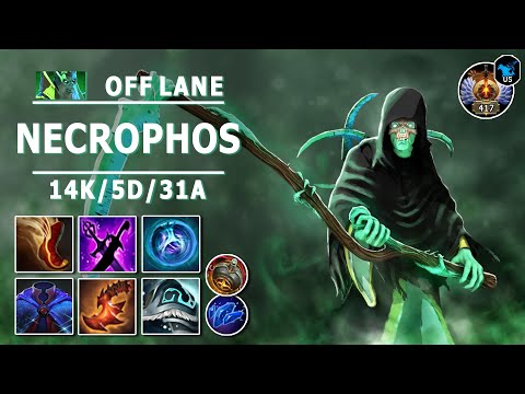 Necrophos Off Lane | 7.31 | Great Win Rate with New Patch | Dota 2 Immortal Gameplay
