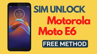Unlock Motorola Moto E6