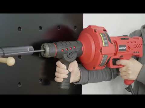 Black Handheld Electric Drain Cleaner