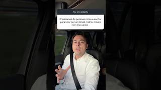 Os paranaenses podem contar comigo. Tenham certeza que vou tentar arrumar este país!