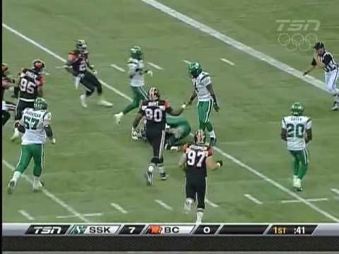 CFL Saskatchewan 20, B.C. 35 - August 7, 2009