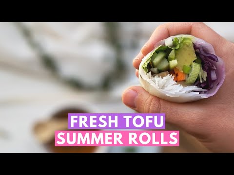 Easy Summer Recipes: Vegan Tofu Summer Rolls (Vegan and Gluten Free) | Tofu Mastery Lesson # 16