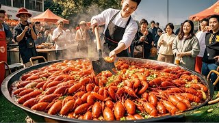 The 33-year-old prince of the banquet in Shandong made spicy lobsters with secret recipe. The lobst