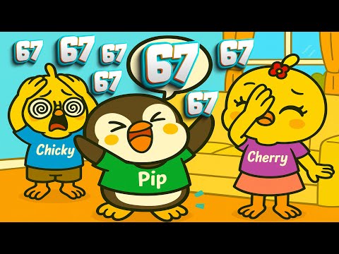 Chicky Can’t Take It Anymore! Pip Keeps Saying “67”! 🤯😵 #NerdyChicky #Chicky #67 #kidscartoon #kids 