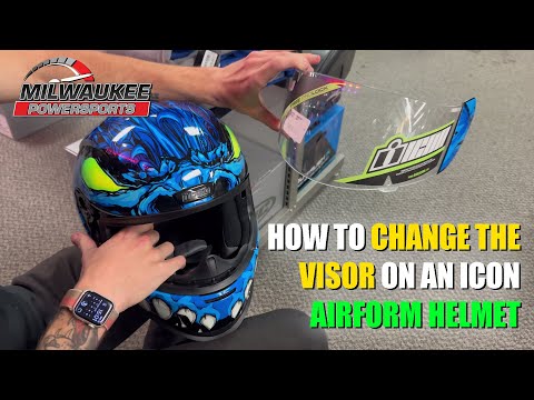 PARTS TIPS:  HOW TO CHANGE THE VISOR ON ICON AIRFORM HELMET!