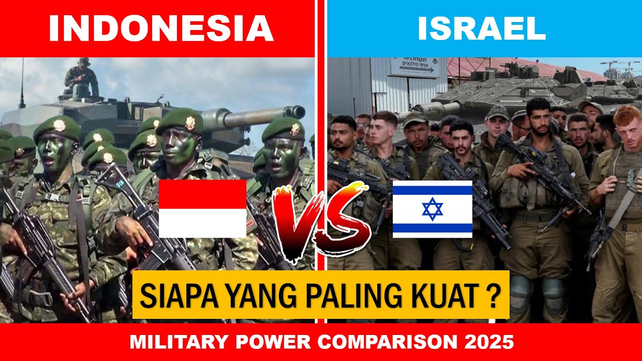 Menakjubkan, Inilah Perbandingan Kekuatan Militer Indonesia Vs Israel 2025