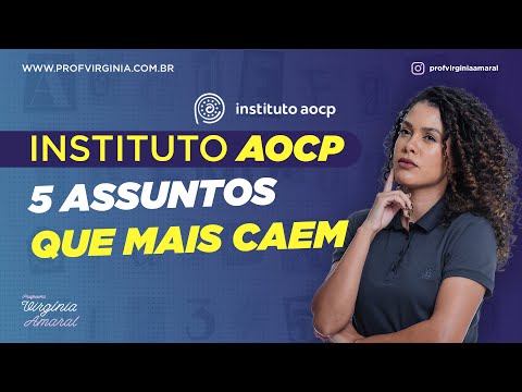 Português Inst. AOCP 2022 - 5 temas que você precisa dominar!