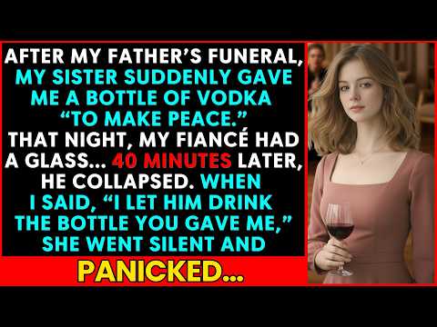 After My Father’s Funeral, My Sister Gave Me Vodka — I Gave It to My Fiancé… and She Panicked