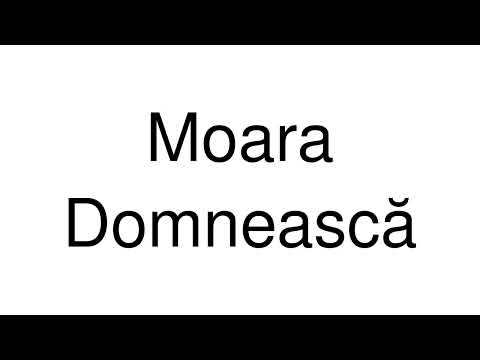 How to Pronounce Moara Domnească (Romania)