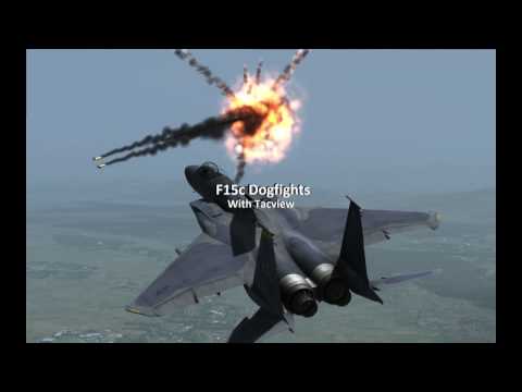 F15 Dogfight Kills in DCS  with Tacview