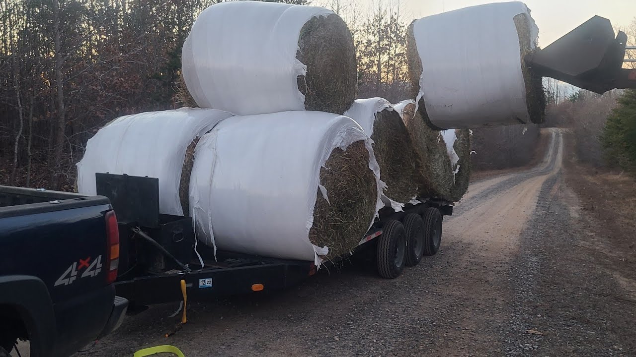 2002 Chevy 1500hd 6.0 Gas 4x4, Big Load Of Alfalfa Hay 14K ...