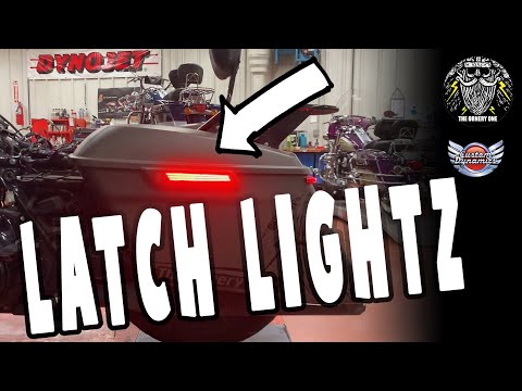 Favorite Install: Motorcycle SaddleBag LED Latch Lightz Custom Dynamics Lights bright plug n play