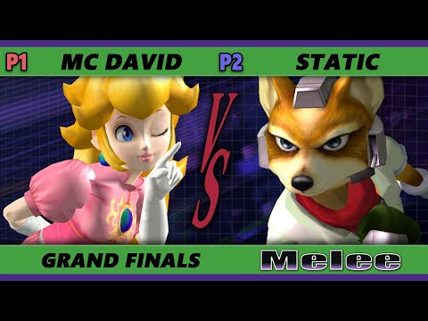 S@X 446 GRAND FINALS - MC David (Peach) Vs. Static [L] (Fox) Smash Melee - SSBM