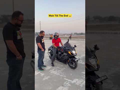 Suzuki Hayabusa वाले की बदमाशी तो देखो 🤣😂 #shorts #trending #bike #motovlog