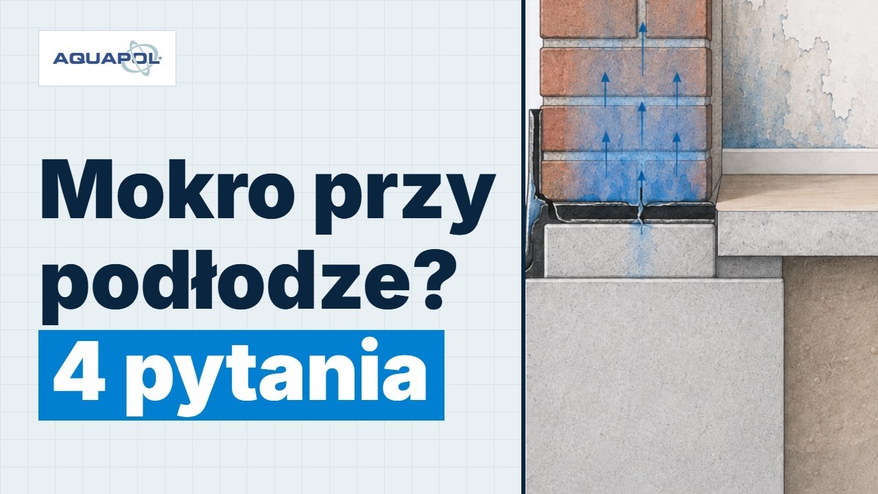 Mokra ściana przy podłodze? 4 pytania, czy to wilgoć z gruntu