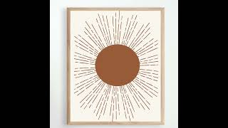 Modern Printable, Boho Prints, Mid Century Wall Art