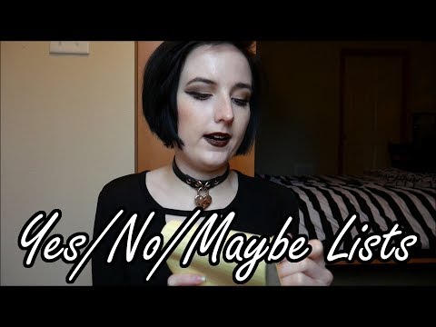 Using a Yes / No / Maybe List for BDSM
