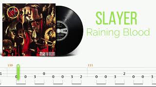 How To Play Slayer - Raining Blood [Bass Tabs Tutorial] - [Interactive Tabs On Screen]
