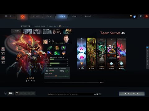 dota2sup Cr1t Nyx Assassin - EG vs Secret - Dreamleague ss13