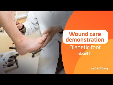 Wound Care Demonstration - Diabetic Foot Exam