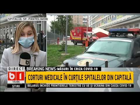 Stiri B1   Corturi medicale instalate in spitalele din Bucuresti   30 octombrie 2020