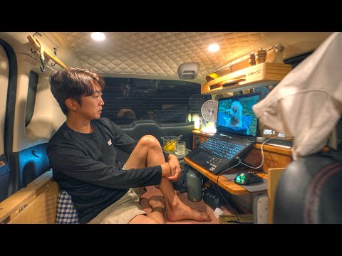 Preparing to move, to change the car, camping by a cool river in the middle of summer