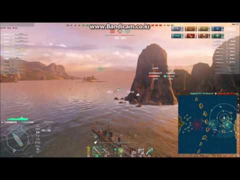 WoWS) 210K damage 3703basic score 6kill with shimakaze