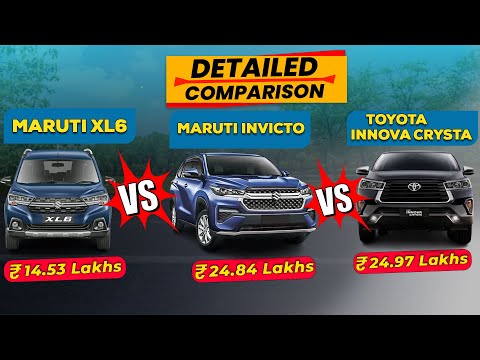 Maruti Invicto vs Innova Crysta vs Maruti XL6 | Detailed Comparison | कौनसी Best है?