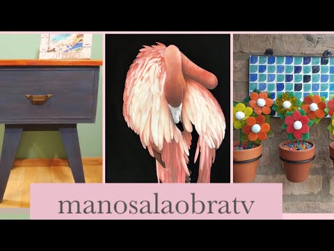 ManosalaObraTv 2020 Programa 48 - Pintar Muebles - Pintura al Oleo - Mosaico